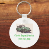 citroen_ds, Citron Import Services(732) 363-8211 Sleutelhanger (Voorkant)