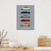 Citroen DS Collectie Kleurenversie Poster (Keuken)