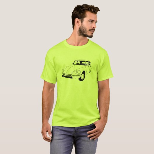 Citroen DS Geïnspireerd T-shirt (Voorkant volledig)