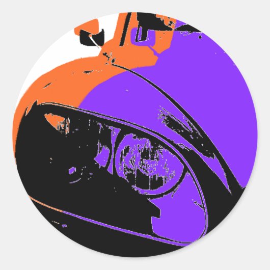 Citroen DS Ronde Sticker (Voorkant)