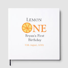 Citroen een gelukkige 1e verjaardag sinaasappel gr gastenboek