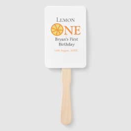 Citroen een gelukkige 1e verjaardag sinaasappel gr handwaaier