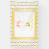 Citroen eerste verjaardag vinyl banner grootmillen (Verticaal)