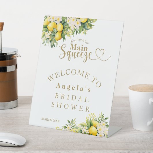 Citroen Elegant Modern Welkom Vrijgezellenfeest Reclamebord Met Voetstuk (Insitu)