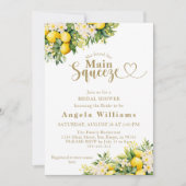 Citroen Elegant Modern Zomer Vrijgezellenfeest Kaart (Voorkant)