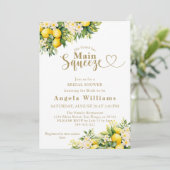 Citroen Elegant Modern Zomer Vrijgezellenfeest Kaart (Staand voorkant)