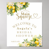 Citroen Elegant Modern Zomer Vrijgezellenfeest Poster (Voorkant)