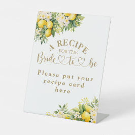 Citroen Elegant Modern Zomer Vrijgezellenfeest rec Reclamebord Met Voetstuk