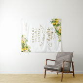 Citroen Elegant Modern Zomer Vrijgezellenfeest Wandkleed (In Situ (horizontaal))