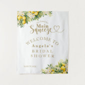 Citroen Elegant Modern Zomer Vrijgezellenfeest Wandkleed (Voorkant)