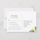 Citroen Elegante Menukaart RSVP Kaart (Achterkant)