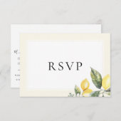 Citroen Elegante Menukaart RSVP Kaart (Voorkant / Achterkant)