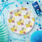 Citroen en aardbei papieren bordje (Feest)