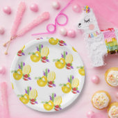 Citroen en aardbei papieren bordje (Feest)