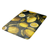 Citroen en blad patroon V Badmat (Gekanteld)