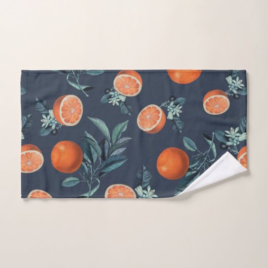 Citroen en blad patroon VI Bad Handdoek (Handdoek)