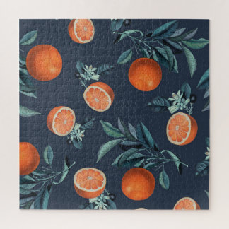 Citroen en blad patroon VI Legpuzzel