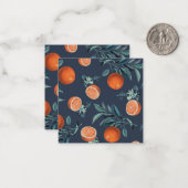 Citroen en blad patroon VI Notitiekaartje (Voorkant / Achterkant in situ)