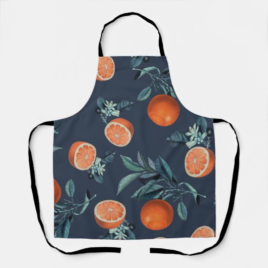 Citroen en blad patroon VI Schort (Voorkant)