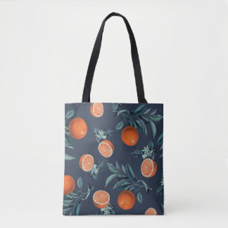 Citroen en blad patroon VI Tote Bag