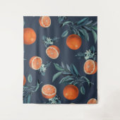 Citroen en blad patroon VI Wandkleed (Voorkant)