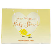 Citroen en Citroen Slice Baby shower Hart Geel Groot Cadeauzakje