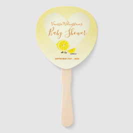 Citroen en Citroen Slice Baby shower Hart Geel Handwaaier