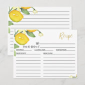Citroen en gebladerte Vrijgezellenfeest Recept Kaa Briefkaart (Voorkant / Achterkant)