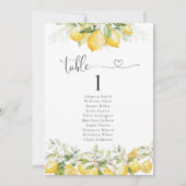 Citroen en groen Citrus tafel Zitting Grafiek (Voorkant)