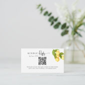 Citroen en groen | RSVP Informatiekaartje (Staand voorkant)