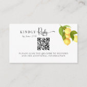 Citroen en groen | RSVP Informatiekaartje (Voorkant)