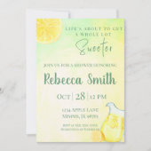 Citroen- en groene limonade-thema uitnodiging (Voorkant)