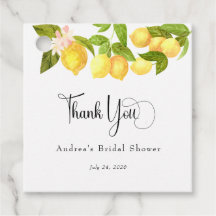 Citroen en Groene Tinten | Bruidsdouche Bedankt