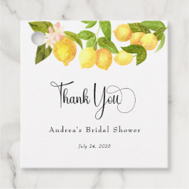 Citroen en Groene Tinten | Bruiloft Dank Je Bedankjes Labels