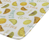 Citroen en Limoen Fruit Pattern Snijplank (Hoek)