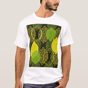 Citroen en limoen naadloos patroon. t-shirt