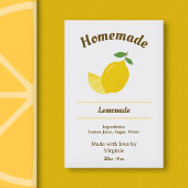 Citroen en limonade flesetiket Sticker