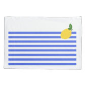 Citroen en strepen Enige Kussensloop, Standaardgro Kussensloop (Achterkant)