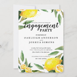 Citroen en verlaat Verlovingsfeest Uitnodiging