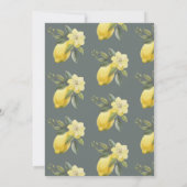 Citroen Floral | Teacup Tea Party Kaart (Achterkant)