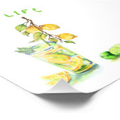 Citroen Fotoprint Juice Cool Drink Lemonade Party Foto Afdruk (Hoek)