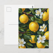 Citroen Fruit Blossom Art Painting Briefkaart (Voorkant / Achterkant)