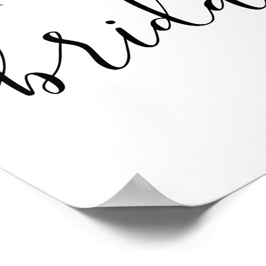 Citroen Fruit Bruiloft Welkom Bord Poster (Hoek)