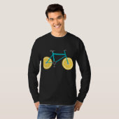 Citroen Fruit Fietswielen Grappig Fietsvoedsel T-shirt (Voorkant volledig)