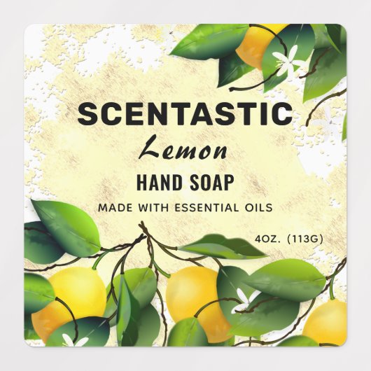 Citroen Fruit Pakket Labels (Design 1)