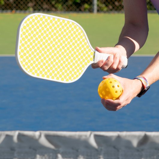 Citroen Fruit Patroon Geel Pickleball Paddle (Insitu)
