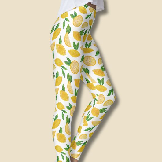 Citroen Fruit Patroon Leggings