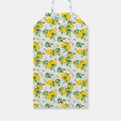 Citroen Fruitpatroon Aangepaste Bruidsdouche Bedan Cadeaulabel (Achterkant)