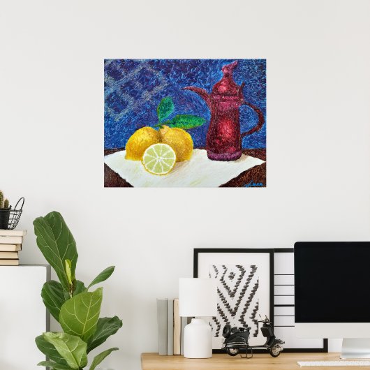 Citroen geel poster (Thuiskantoor)