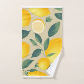 Citroen Geometrisch Kleurrijk Gepersonaliseerd Pat Bad Handdoek (Handdoek)